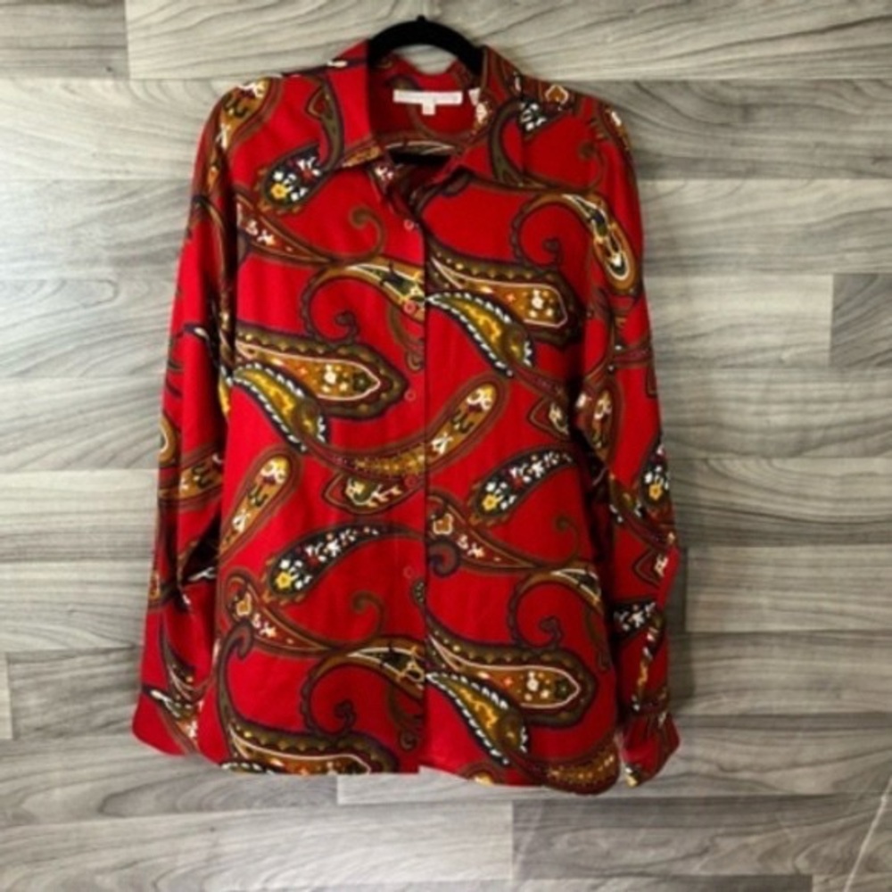 Preston & York Red Paisley Shirt